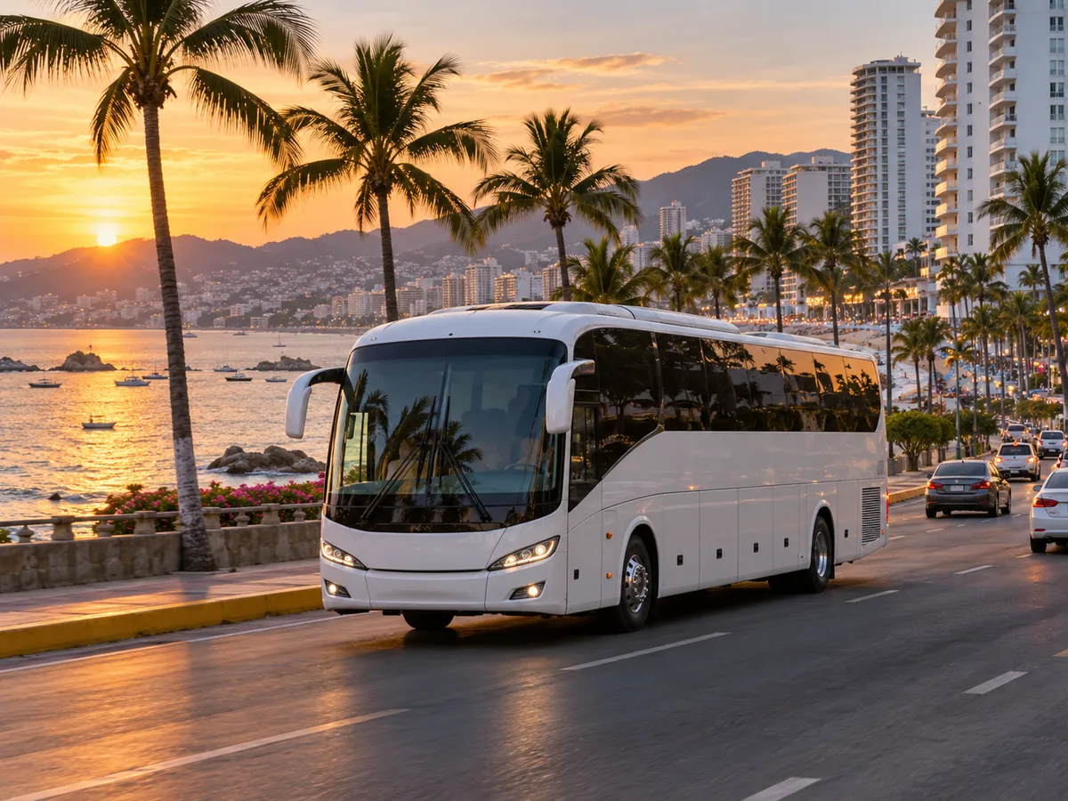 Bus Rental in Costera Miguel Alemán